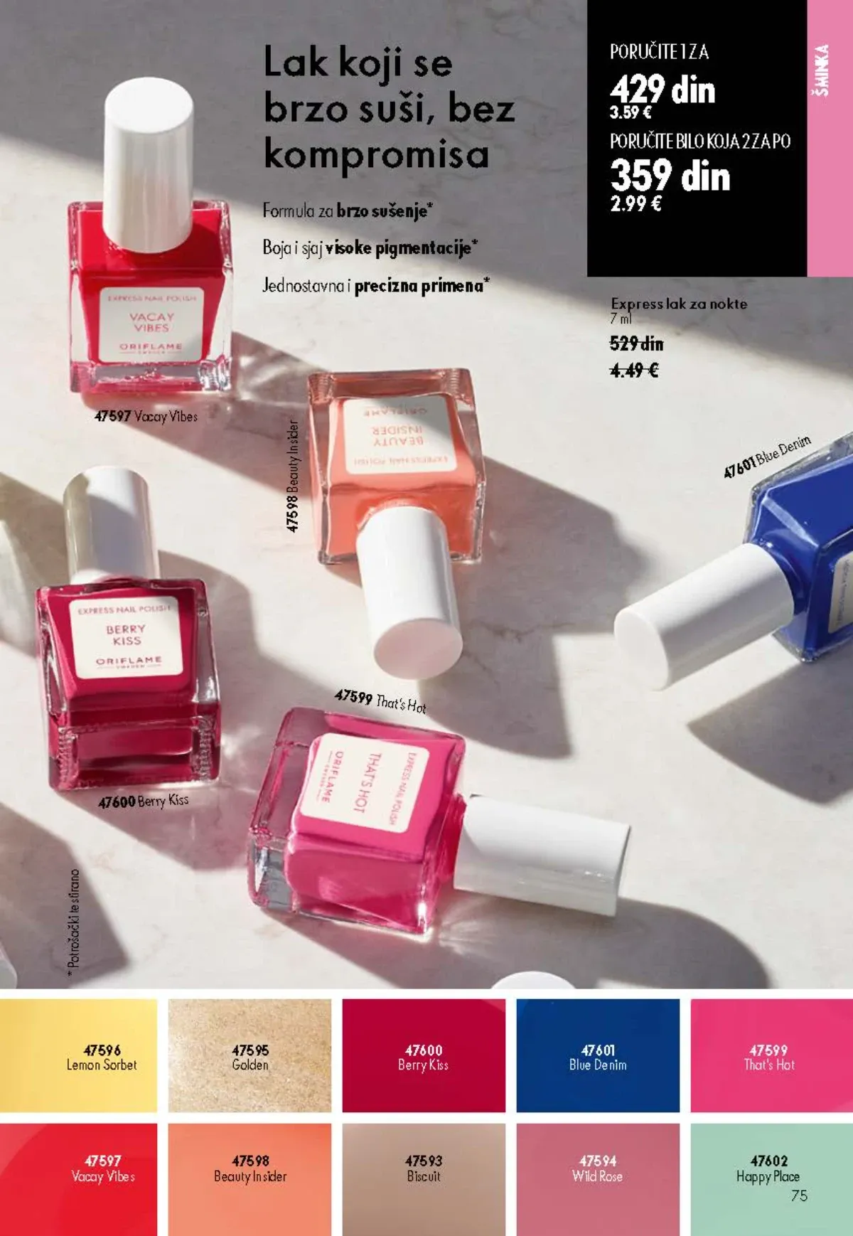 Oriflame katalog akcija strana 75 – važi od 26.8. do 15.9.2026.