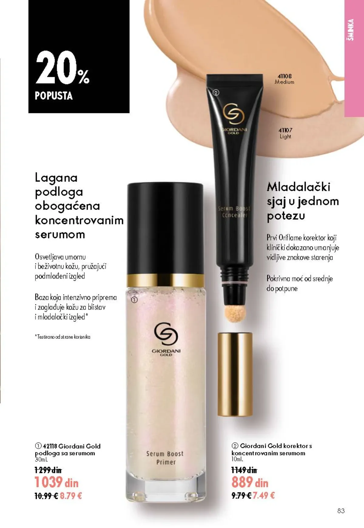 Oriflame katalog akcija strana 83 – važi od 26.8. do 15.9.2026.
