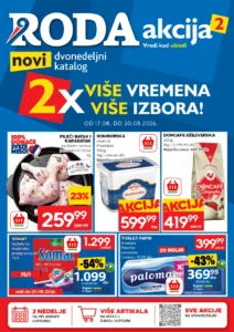 Roda katalog akcija strana 1 – važi od 17.8. do 30.8.2026.