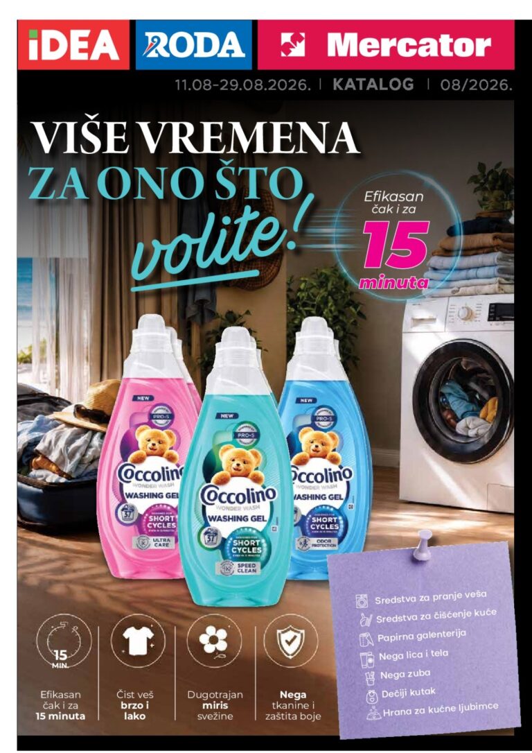 Roda katalog akcija strana 1 – važi od 12.8. do 16.8.2026.