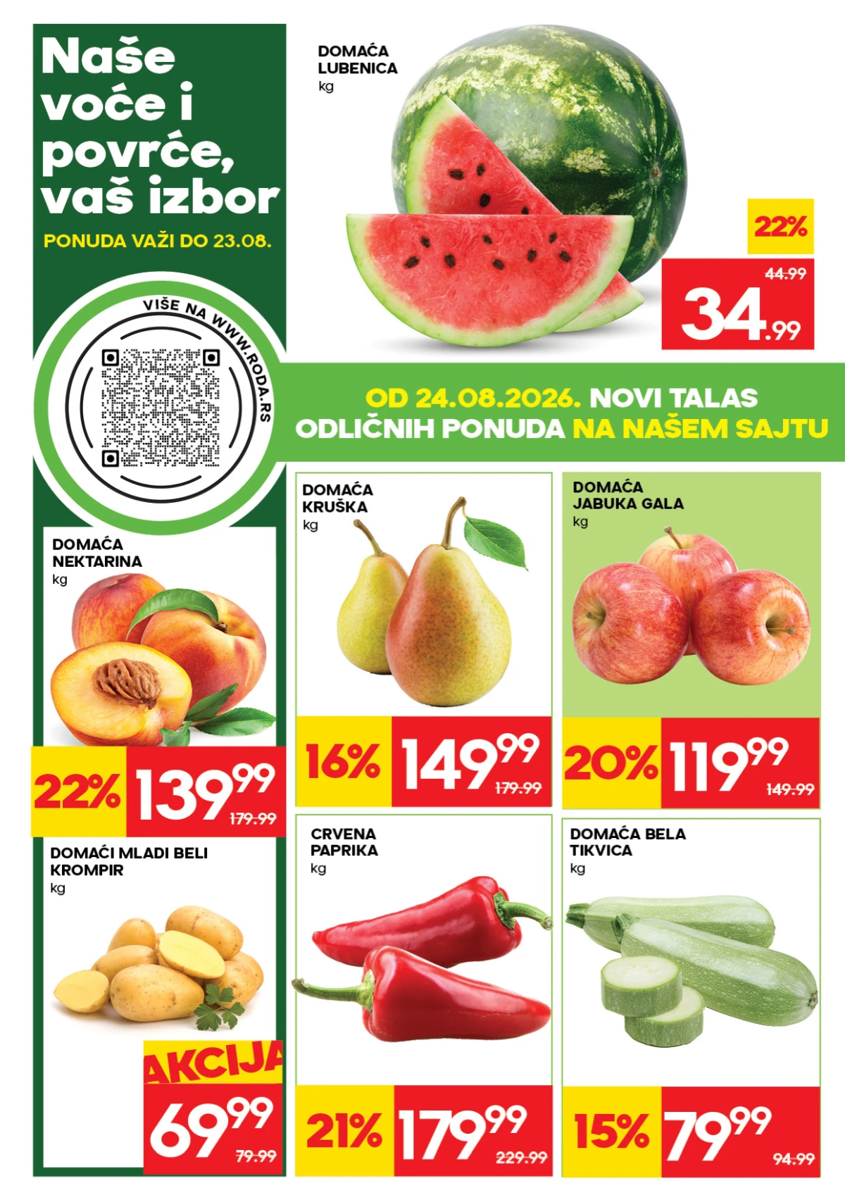 Roda katalog akcija strana 2 – važi od 17.8. do 30.8.2026.