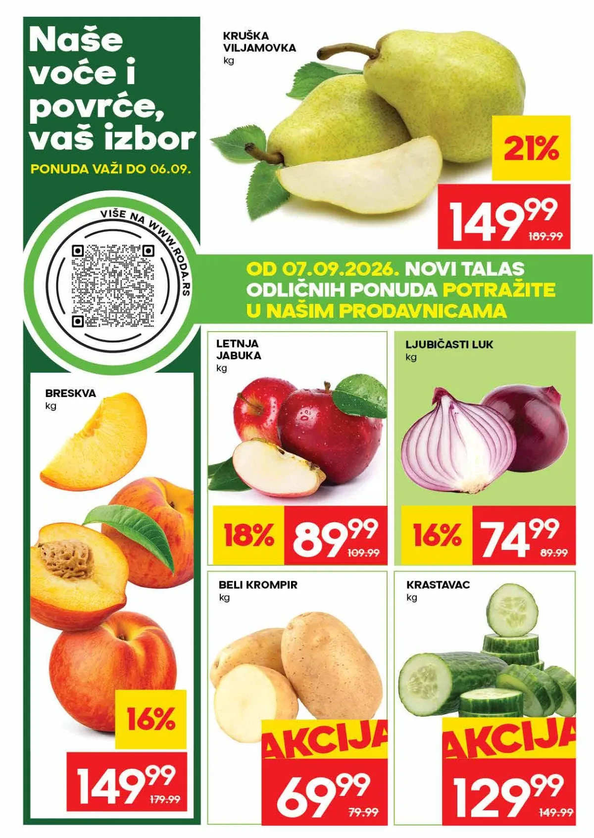 Roda katalog akcija strana 2 – važi od 31.8. do 13.9.2026.