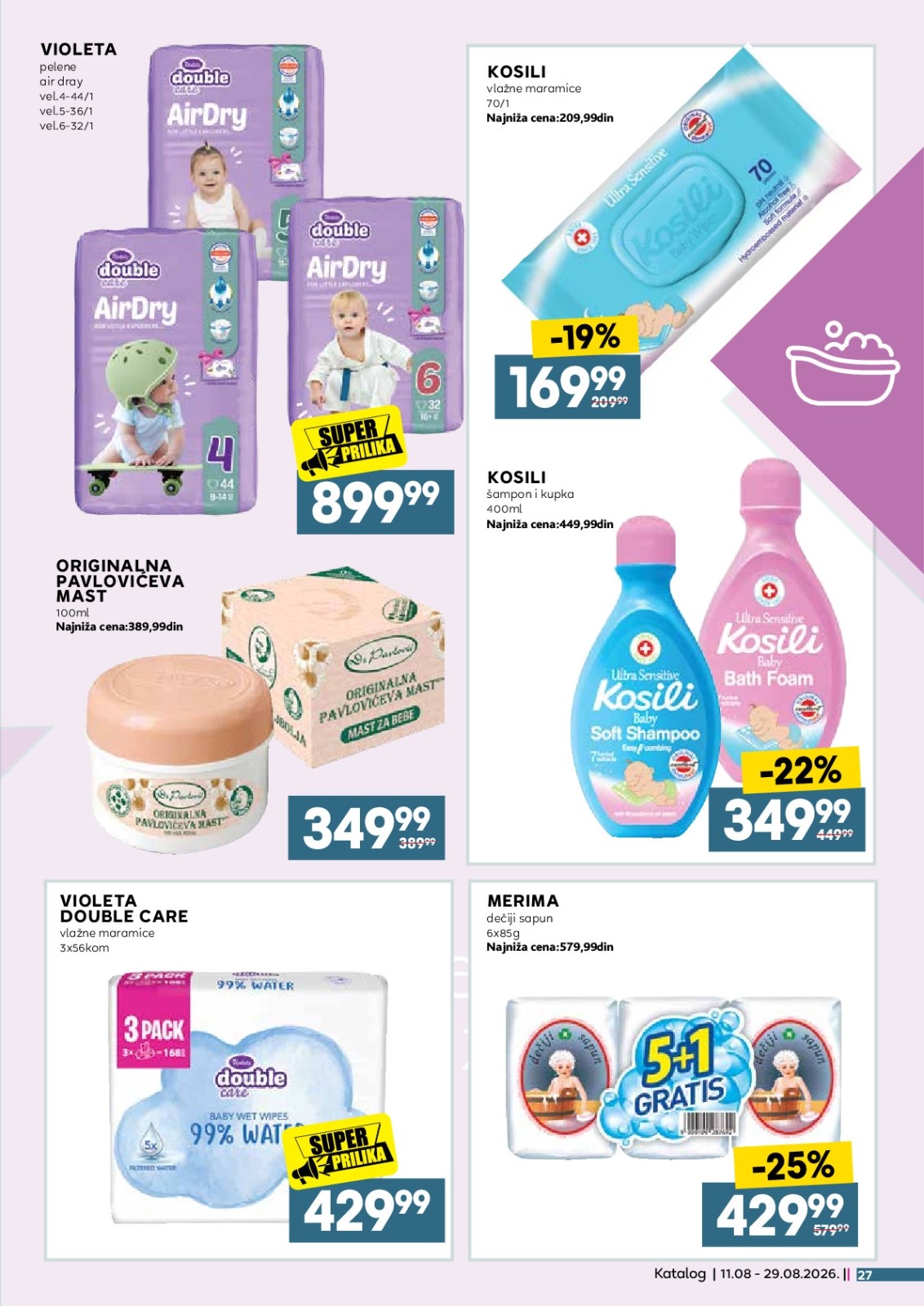 Roda katalog akcija strana 27 – važi od 12.8. do 16.8.2026.