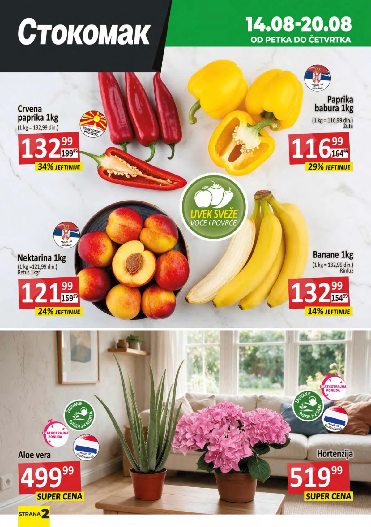 Stokomak katalog akcija strana 2 – važi od 14.8. do 20.8.2026.