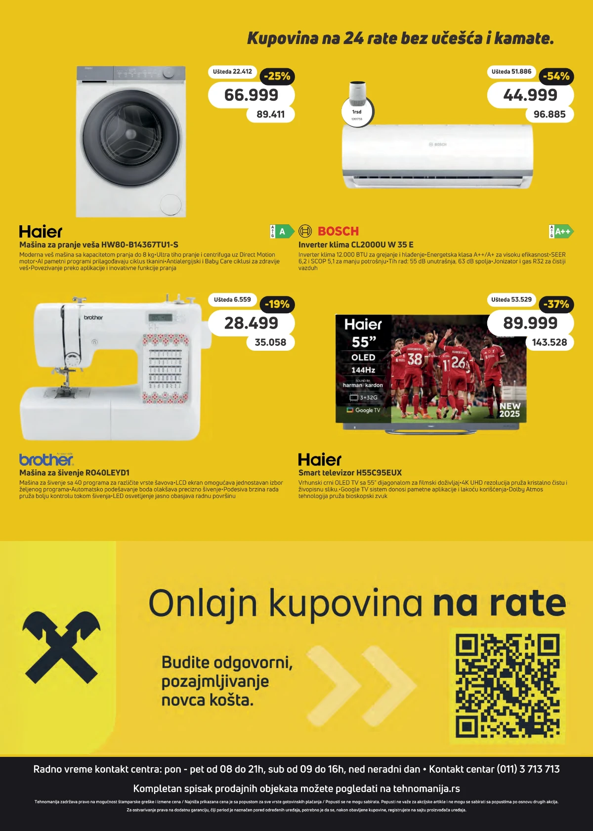 Tehnomanija katalog akcija strana 24 – važi od 10.8. do 31.8.2026.