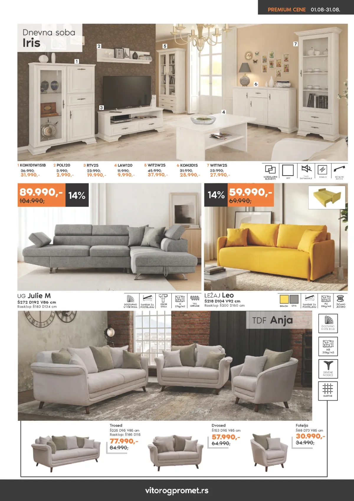 Vitorog katalog akcija strana 3 – važi od 1.8. do 31.8.2026.
