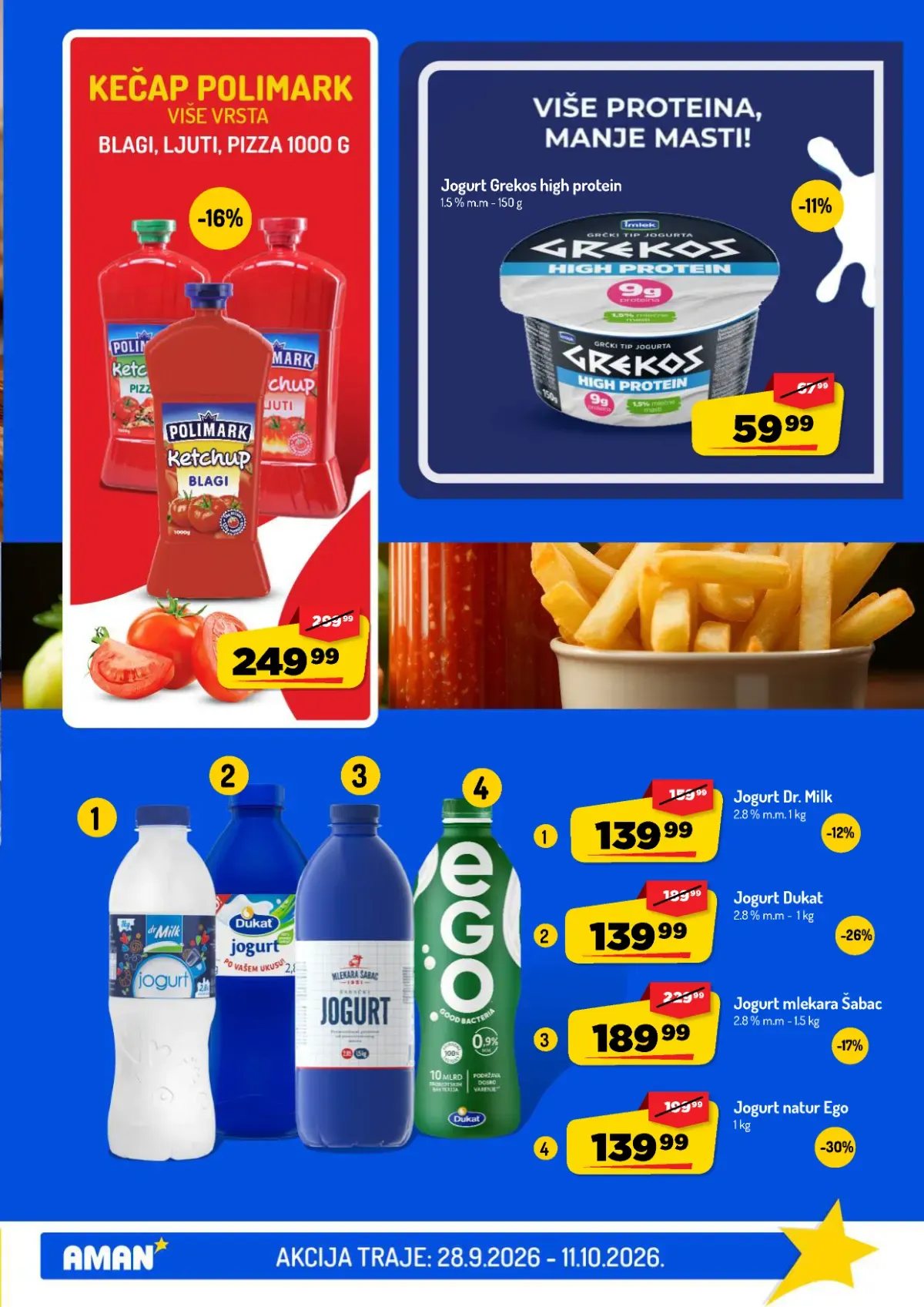 Aman katalog akcija strana 13 – važi od 28.9. do 11.10.2026.