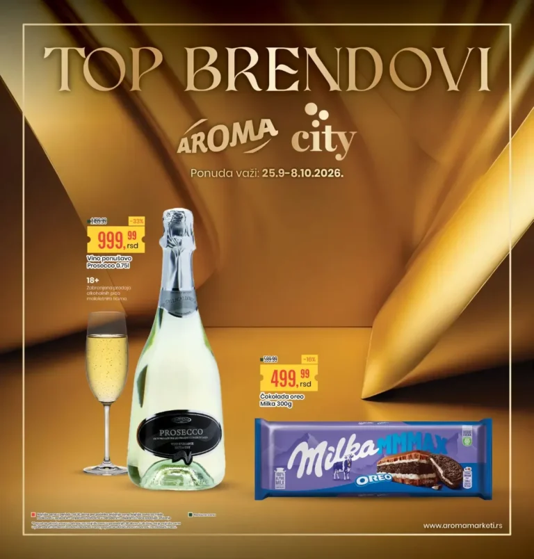 Aroma katalog akcija strana 1 – važi od 25.9. do 8.10.2026.