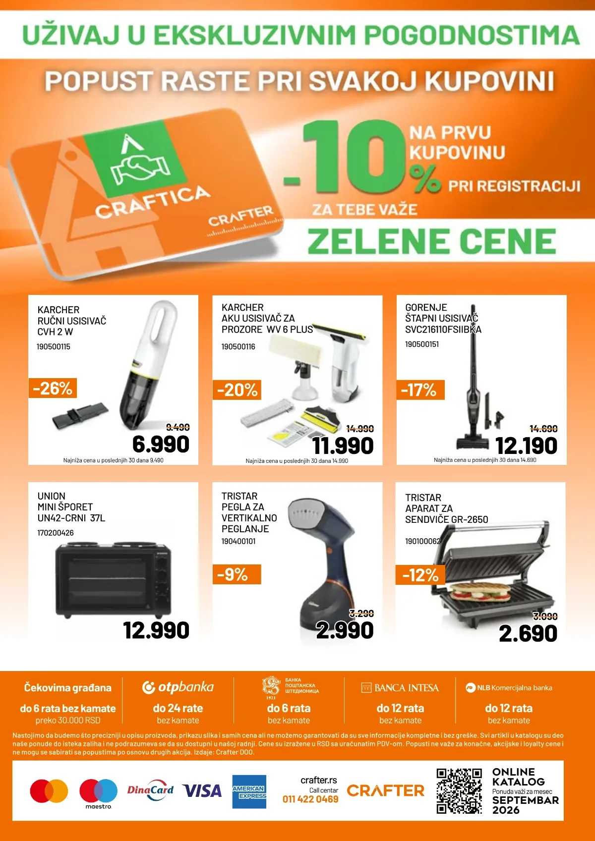 Crafter katalog akcija strana 12 – važi od 2.9. do 27.9.2026.