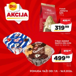 DIS katalog akcija strana 1 – važi od 1.9. do 16.9.2026.