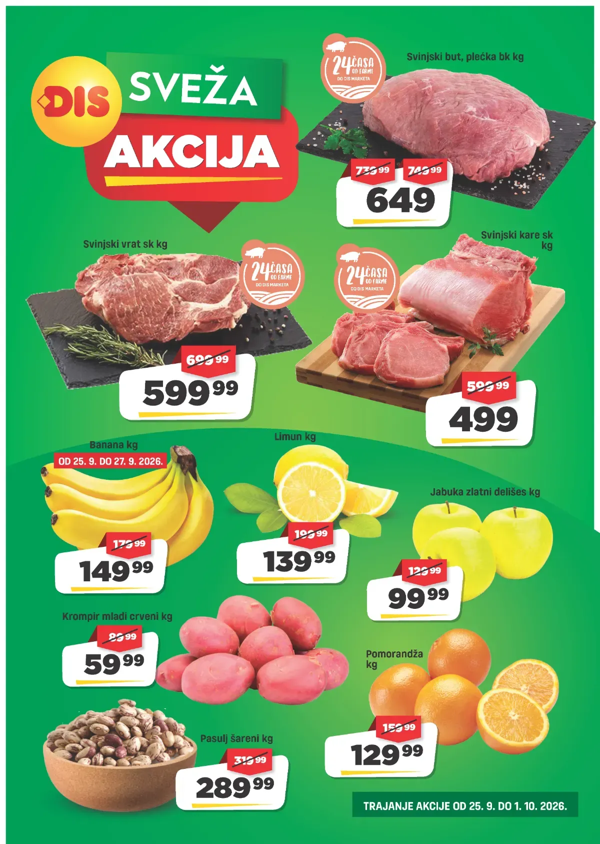 DIS katalog akcija strana 3 – važi od 25.9. do 1.10.2026.