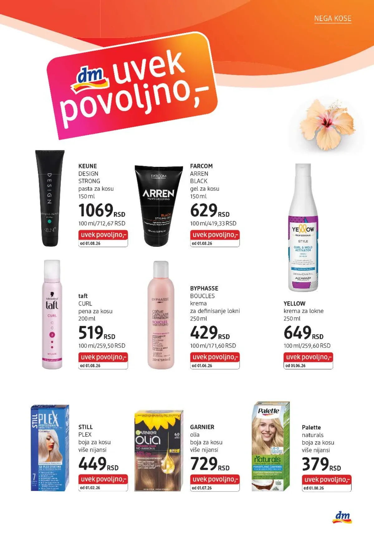DM katalog akcija strana 17 – važi od 1.9. do 30.9.2026.