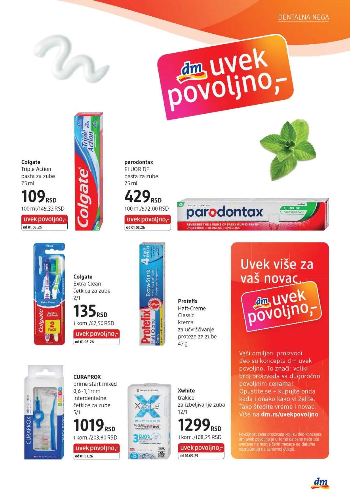 DM katalog akcija strana 19 – važi od 1.9. do 30.9.2026.