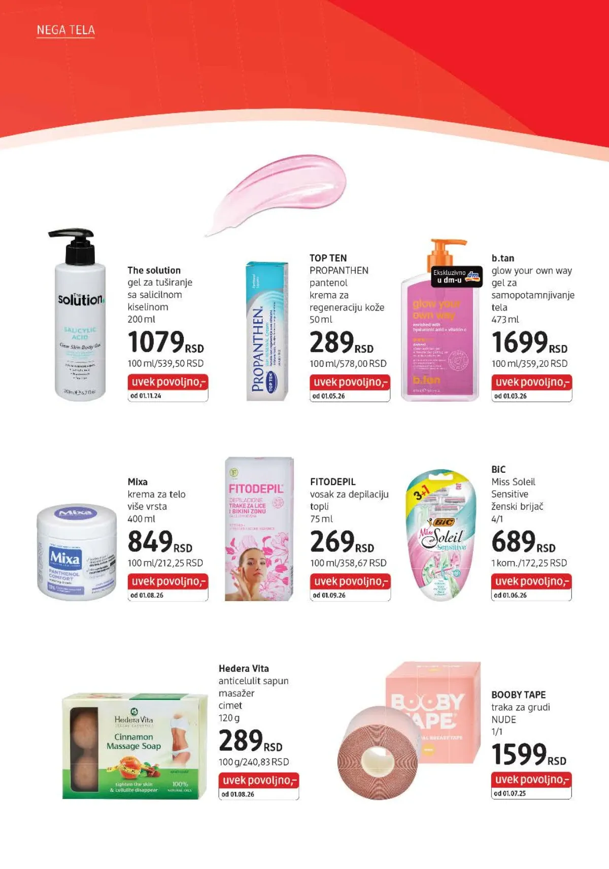 DM katalog akcija strana 26 – važi od 1.9. do 30.9.2026.