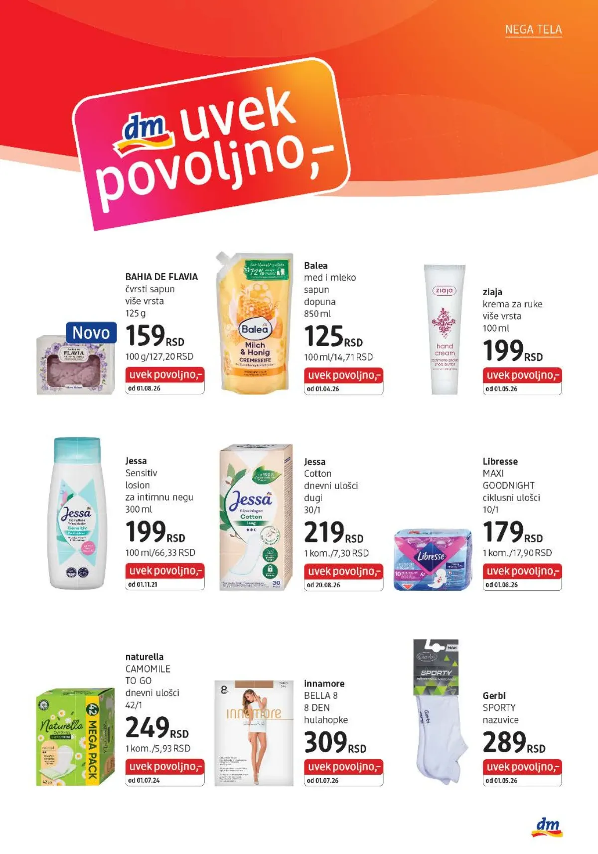 DM katalog akcija strana 27 – važi od 1.9. do 30.9.2026.