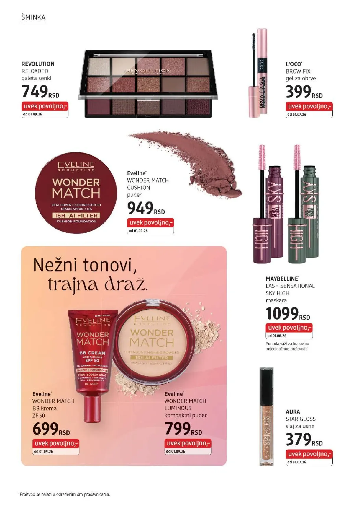 DM katalog akcija strana 6 – važi od 1.9. do 30.9.2026.