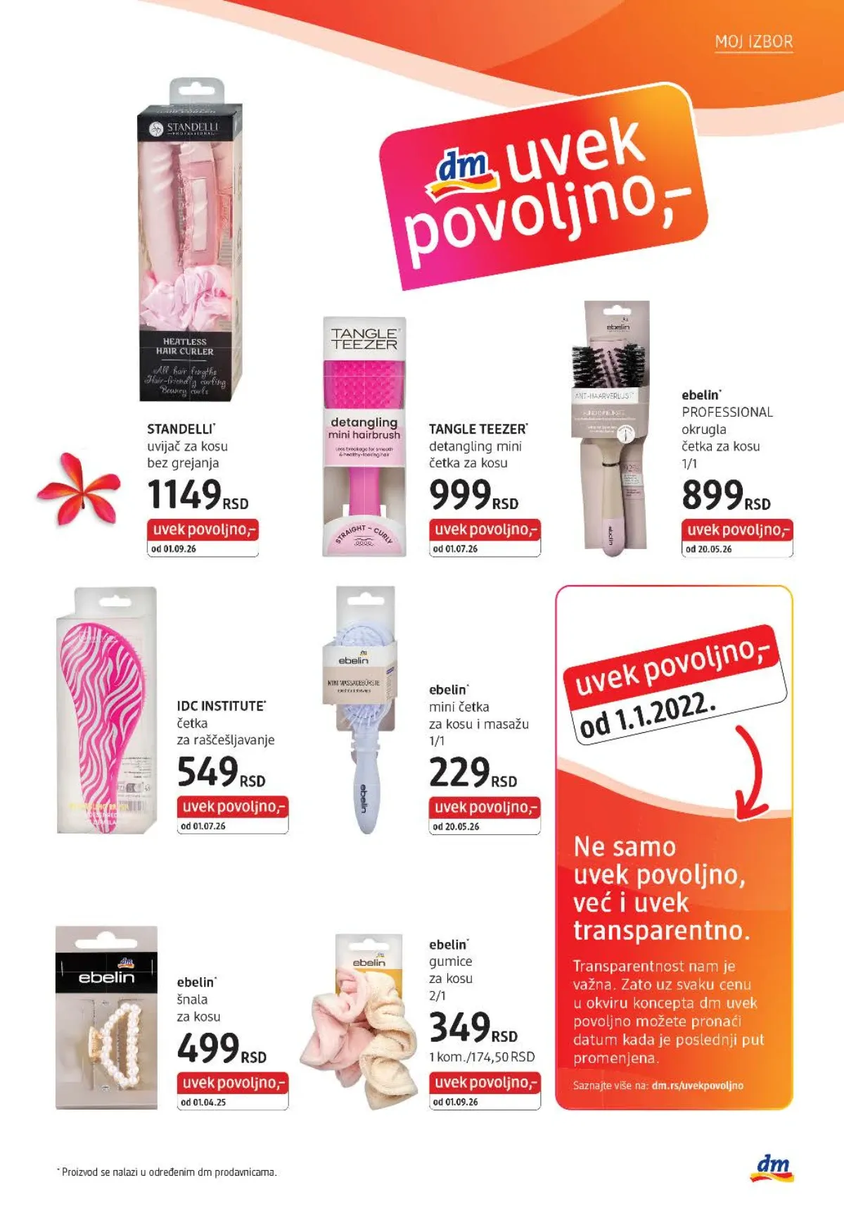 DM katalog akcija strana 7 – važi od 1.9. do 30.9.2026.