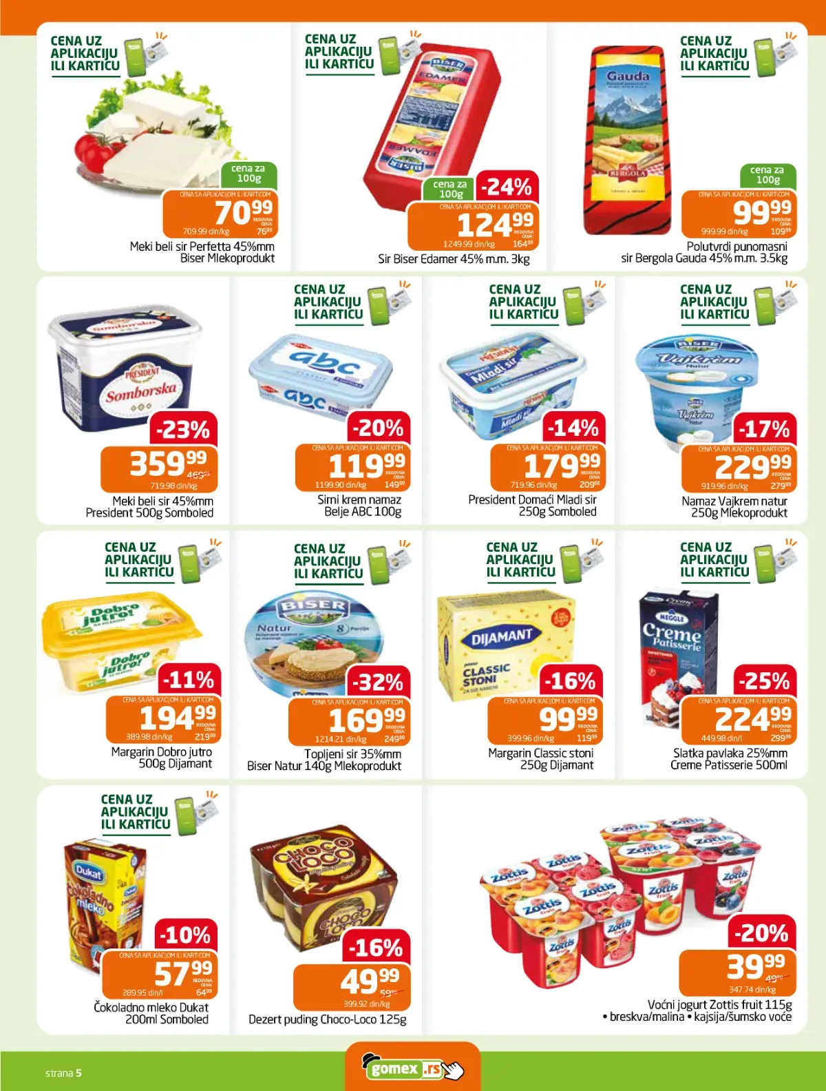 Gomex katalog akcija strana 5 – važi od 16.9. do 29.9.2026.