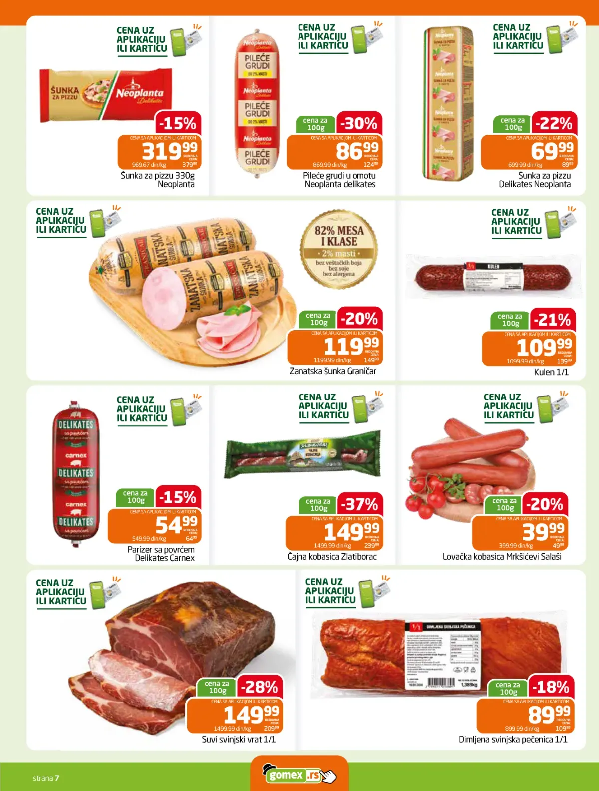 Gomex katalog akcija strana 7 – važi od 16.9. do 29.9.2026.
