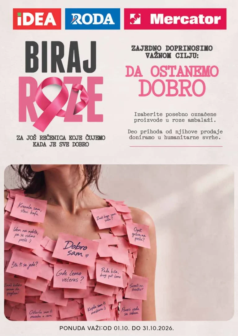 Idea katalog akcija strana 1 – važi od 1.10. do 31.10.2026.