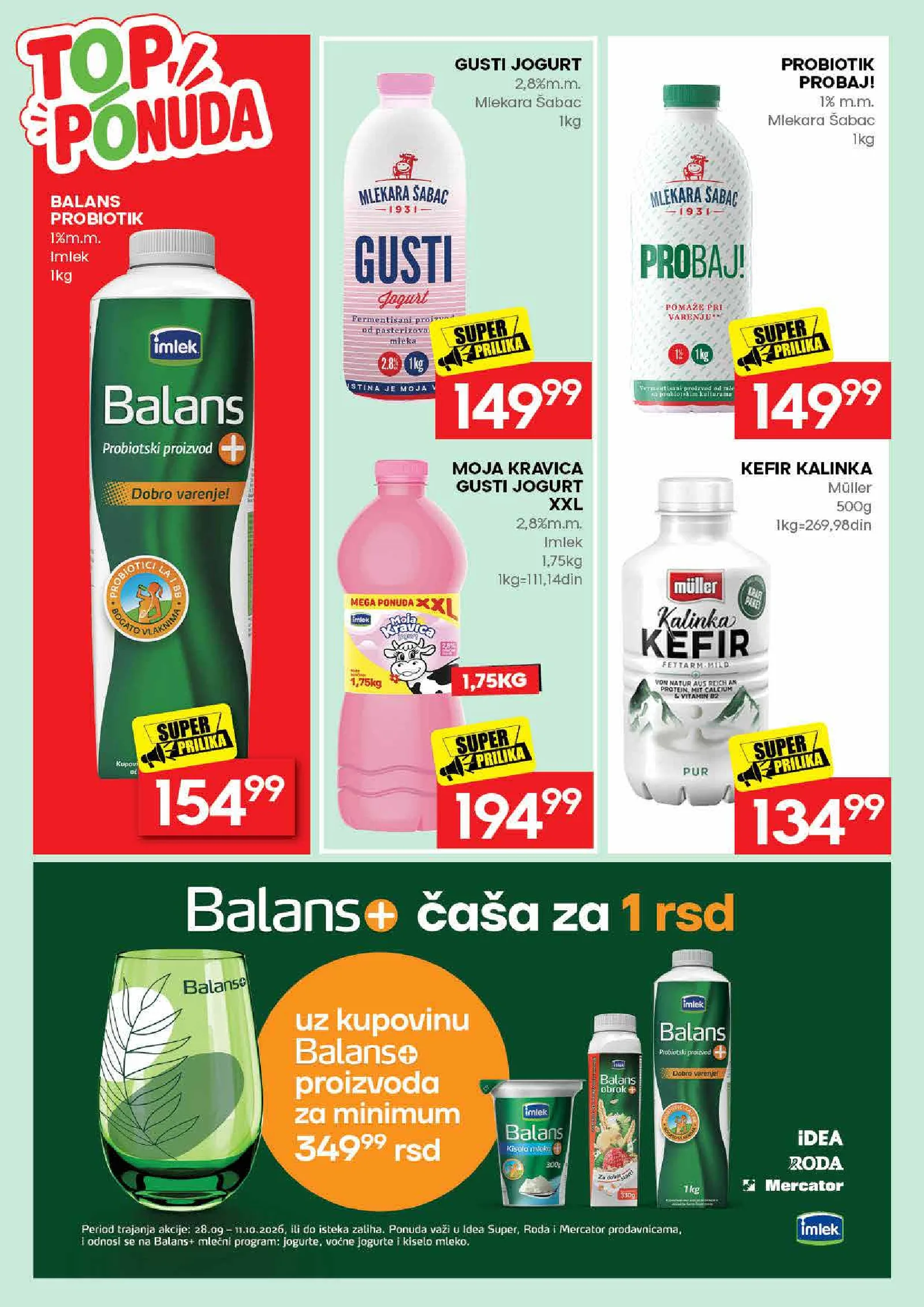 Idea katalog akcija strana 14 – važi od 28.9. do 11.10.2026.