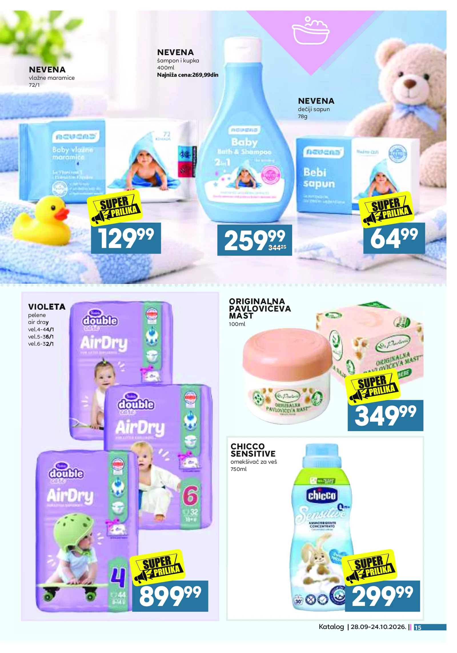 Idea katalog akcija strana 15 – važi od 28.9. do 24.10.2026.