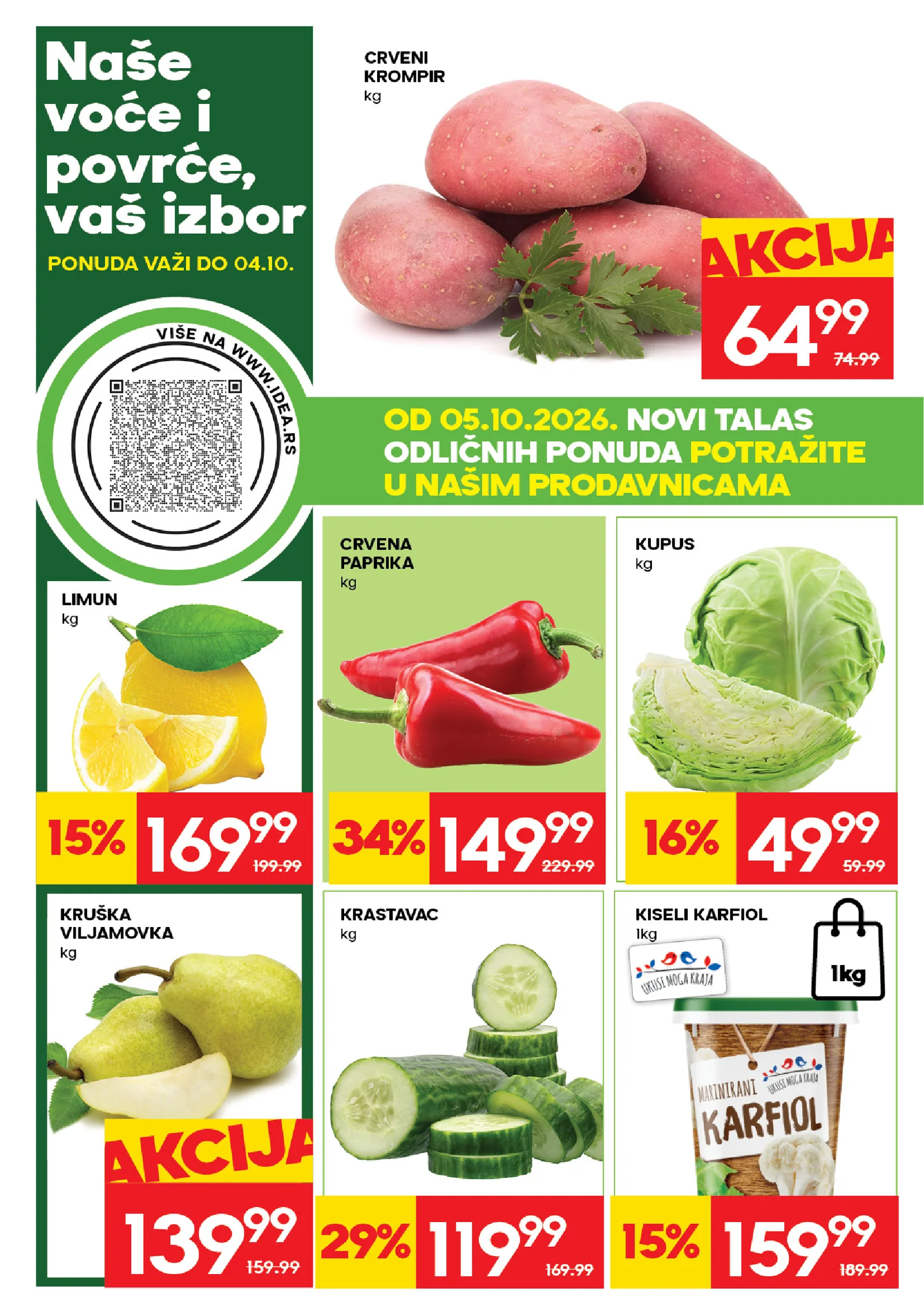Idea katalog akcija strana 2 – važi od 28.9. do 11.10.2026.