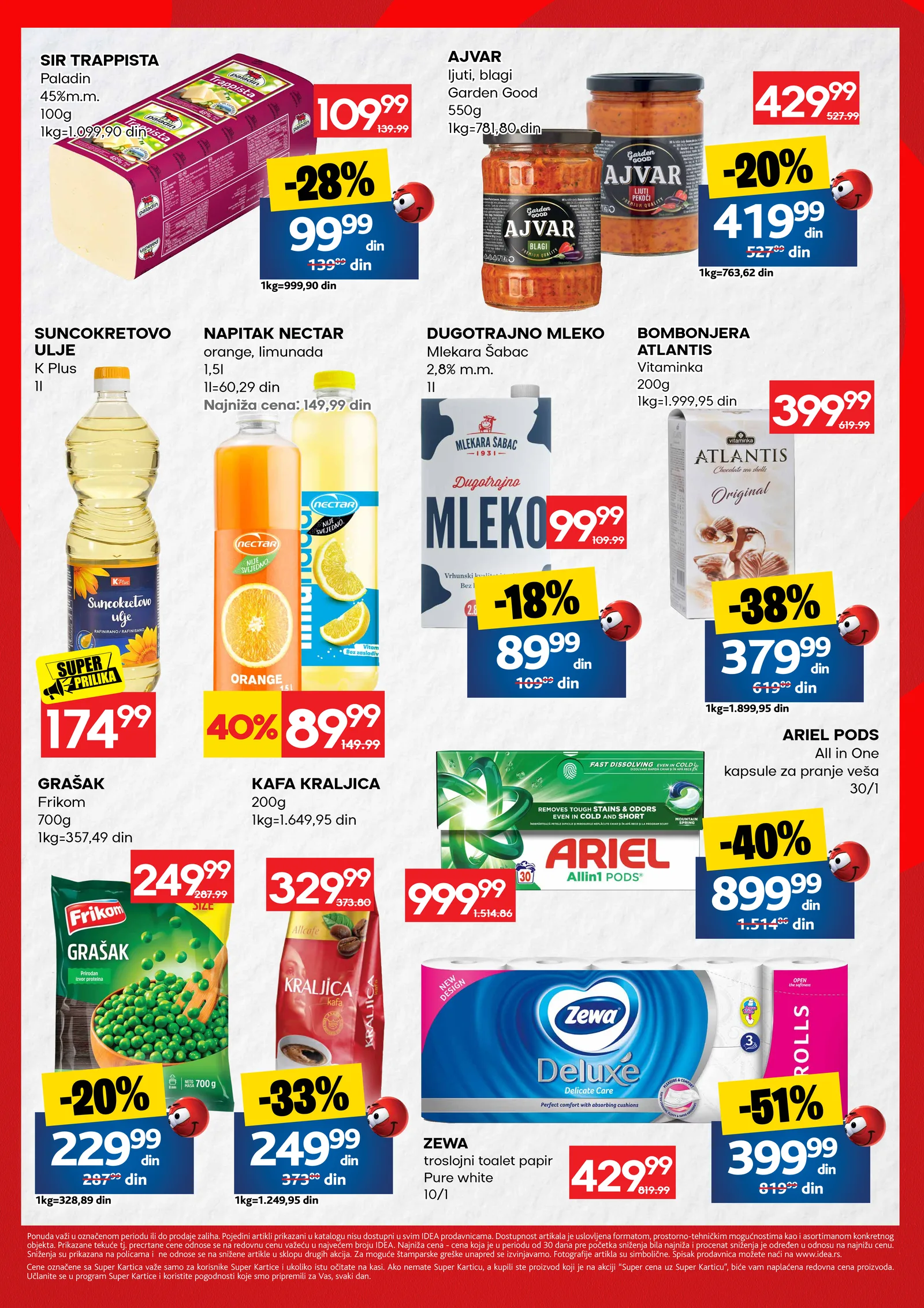 Idea katalog akcija strana 2 – važi od 1.10. do 4.10.2026.