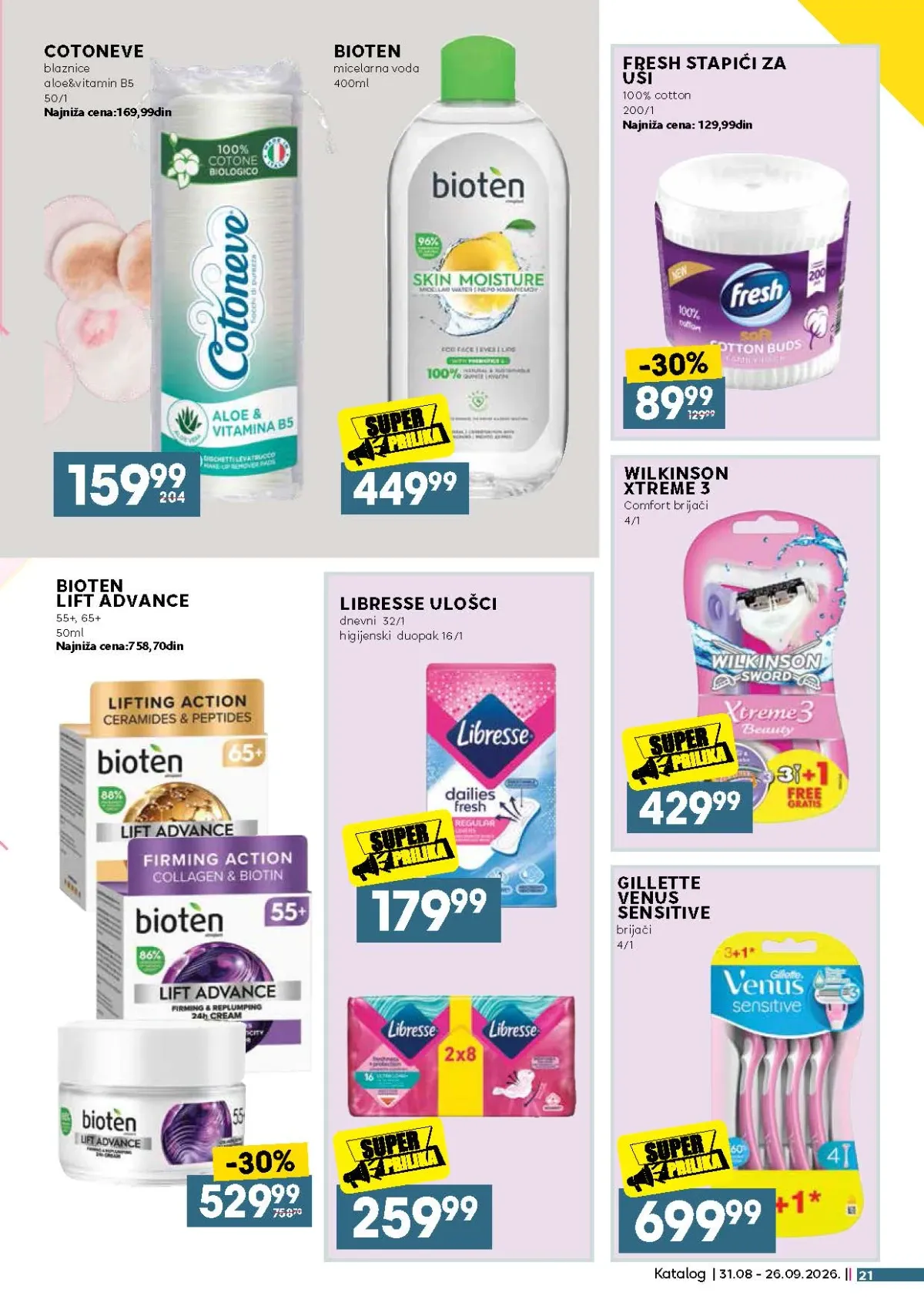 Idea katalog akcija strana 21 – važi od 31.8. do 26.9.2026.