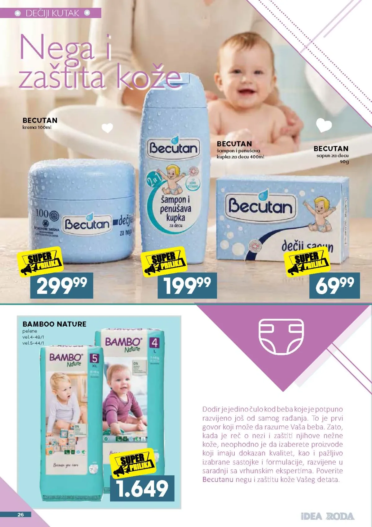 Idea katalog akcija strana 26 – važi od 31.8. do 26.9.2026.