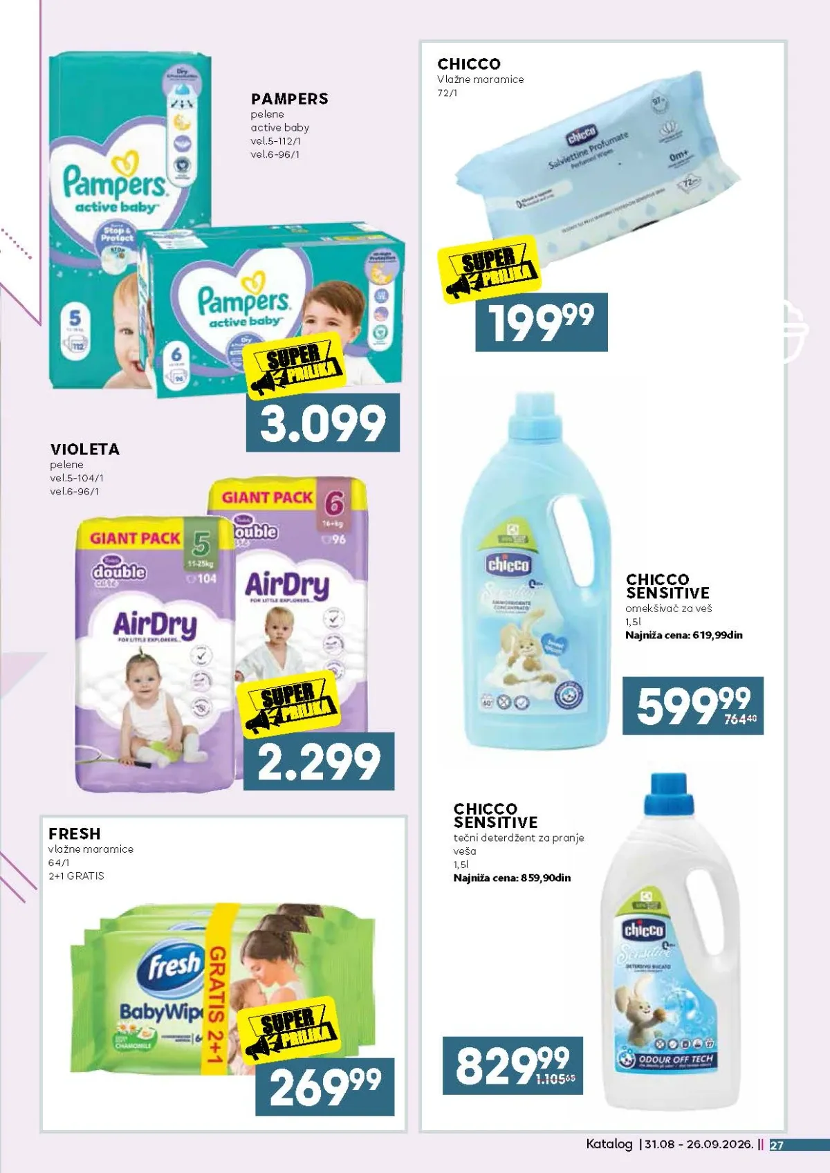 Idea katalog akcija strana 27 – važi od 31.8. do 26.9.2026.