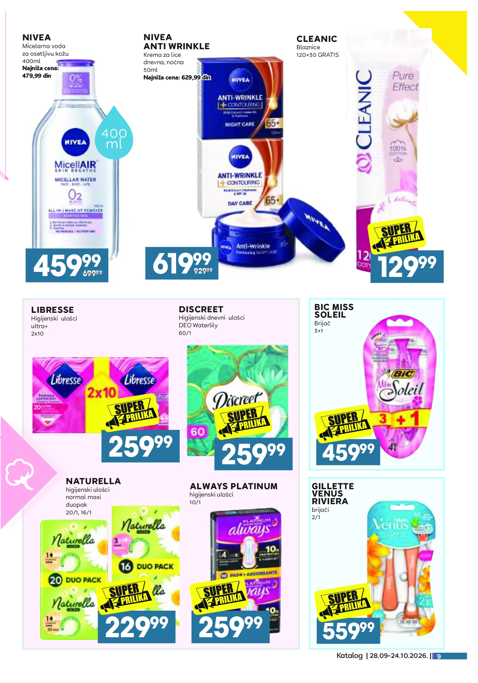 Idea katalog akcija strana 9 – važi od 28.9. do 24.10.2026.