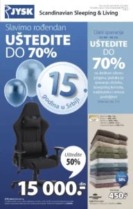 JYSK katalog akcija strana 1 – važi od 23.9. do 13.10.2026.
