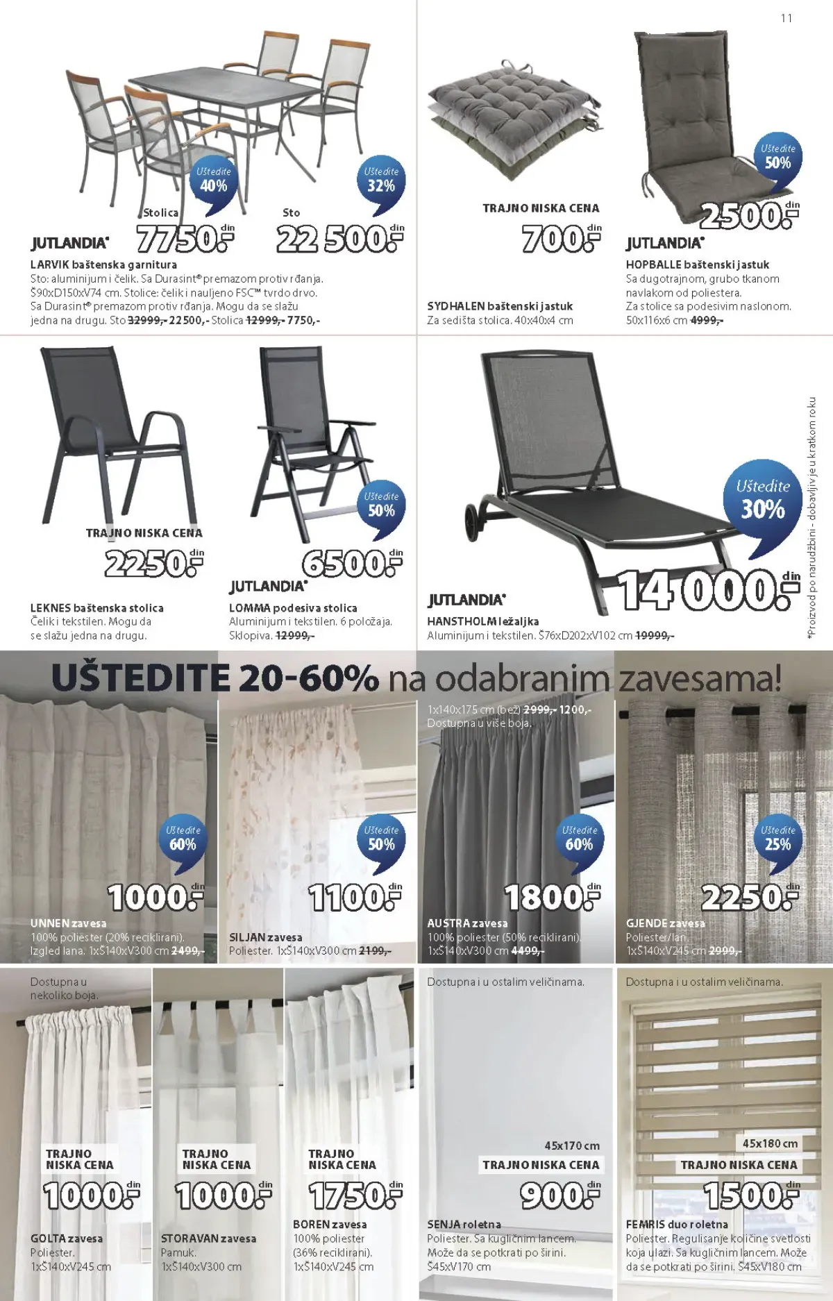 JYSK katalog akcija strana 11 – važi od 23.9. do 13.10.2026.
