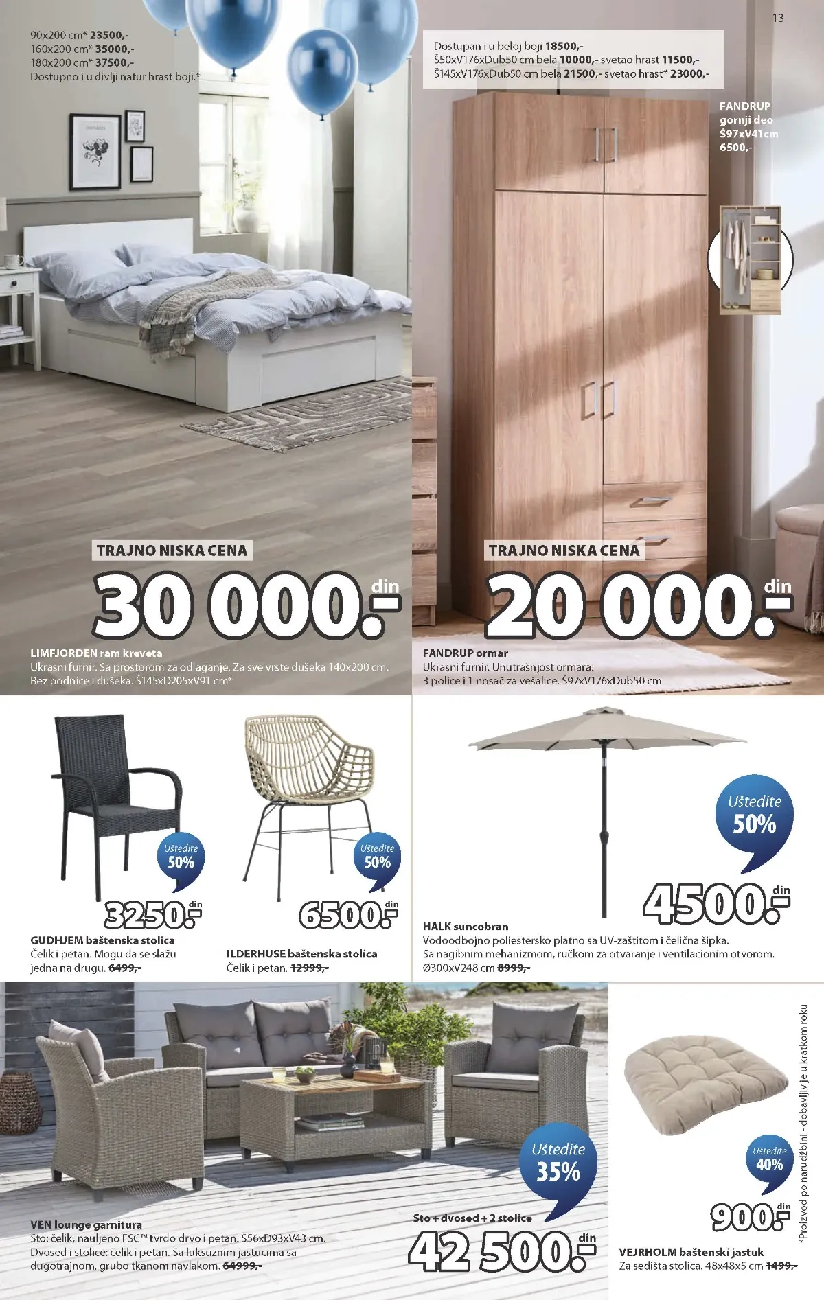 JYSK katalog akcija strana 13 – važi od 2.9. do 8.9.2026.