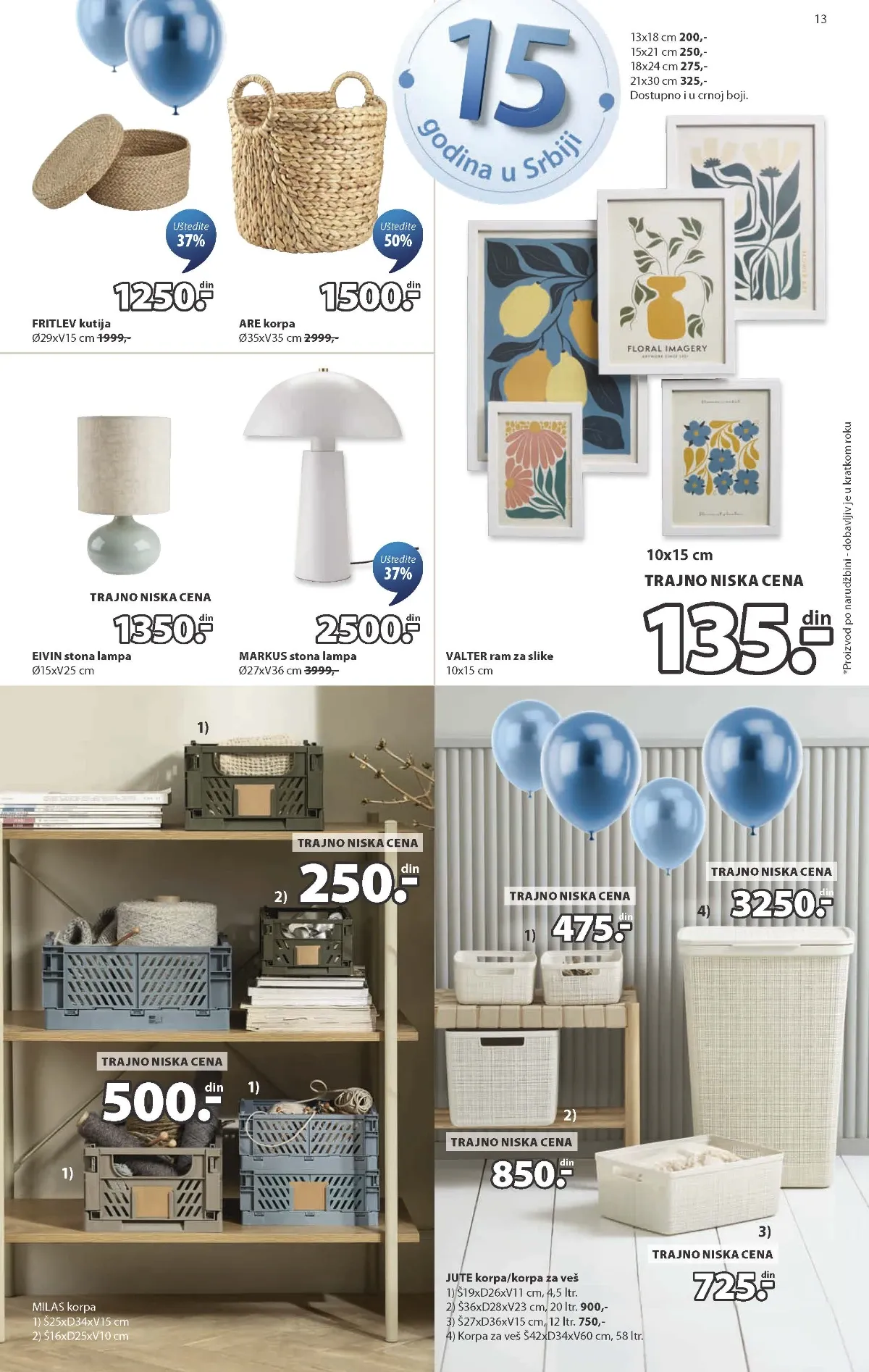 JYSK katalog akcija strana 13 – važi od 9.9. do 13.10.2026.
