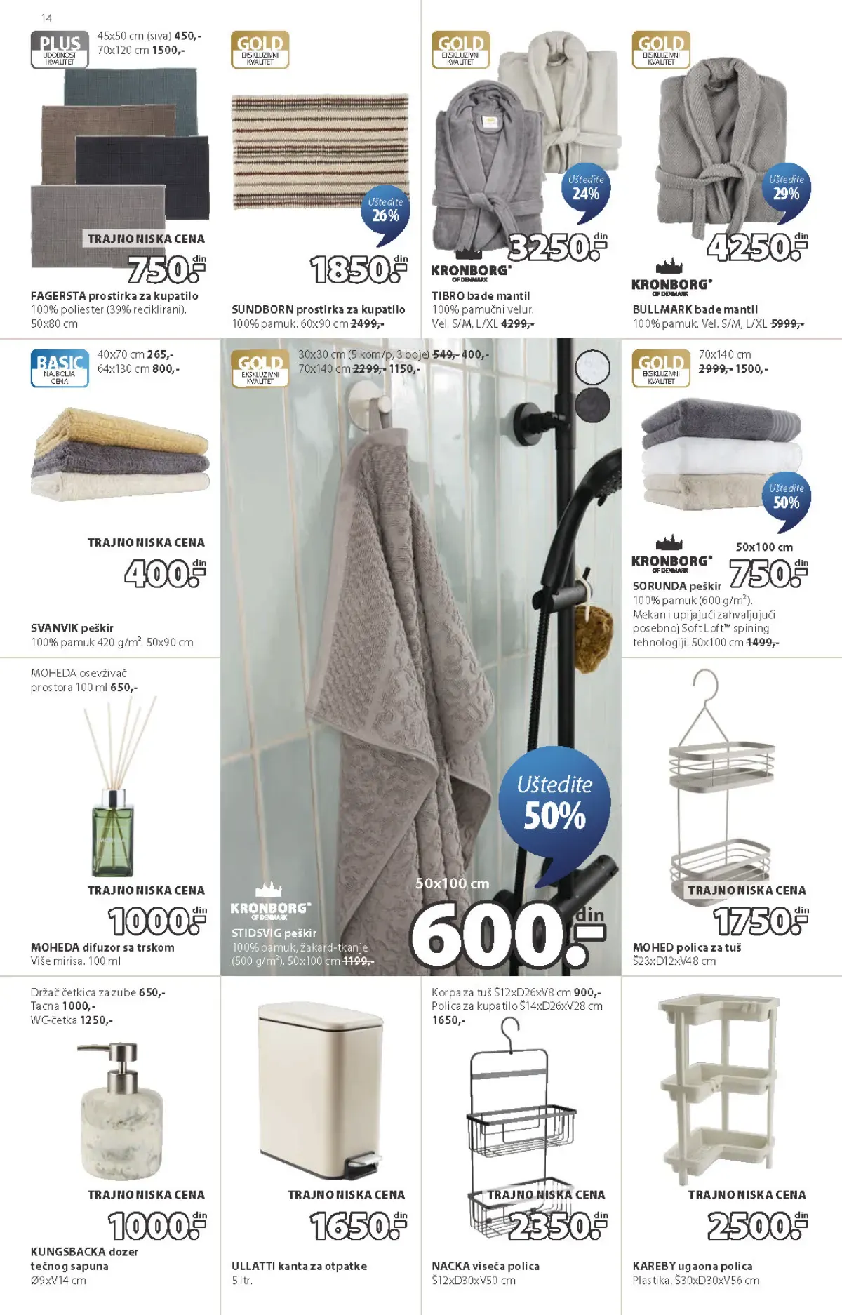 JYSK katalog akcija strana 14 – važi od 23.9. do 13.10.2026.
