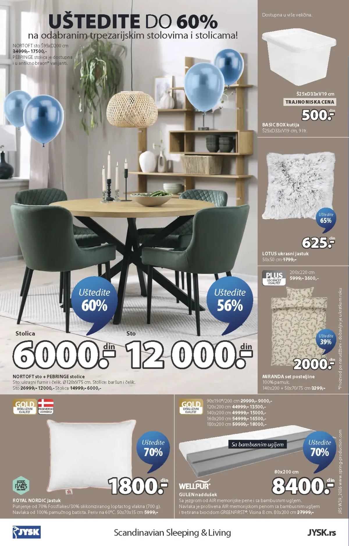 JYSK katalog akcija strana 16 – važi od 23.9. do 13.10.2026.