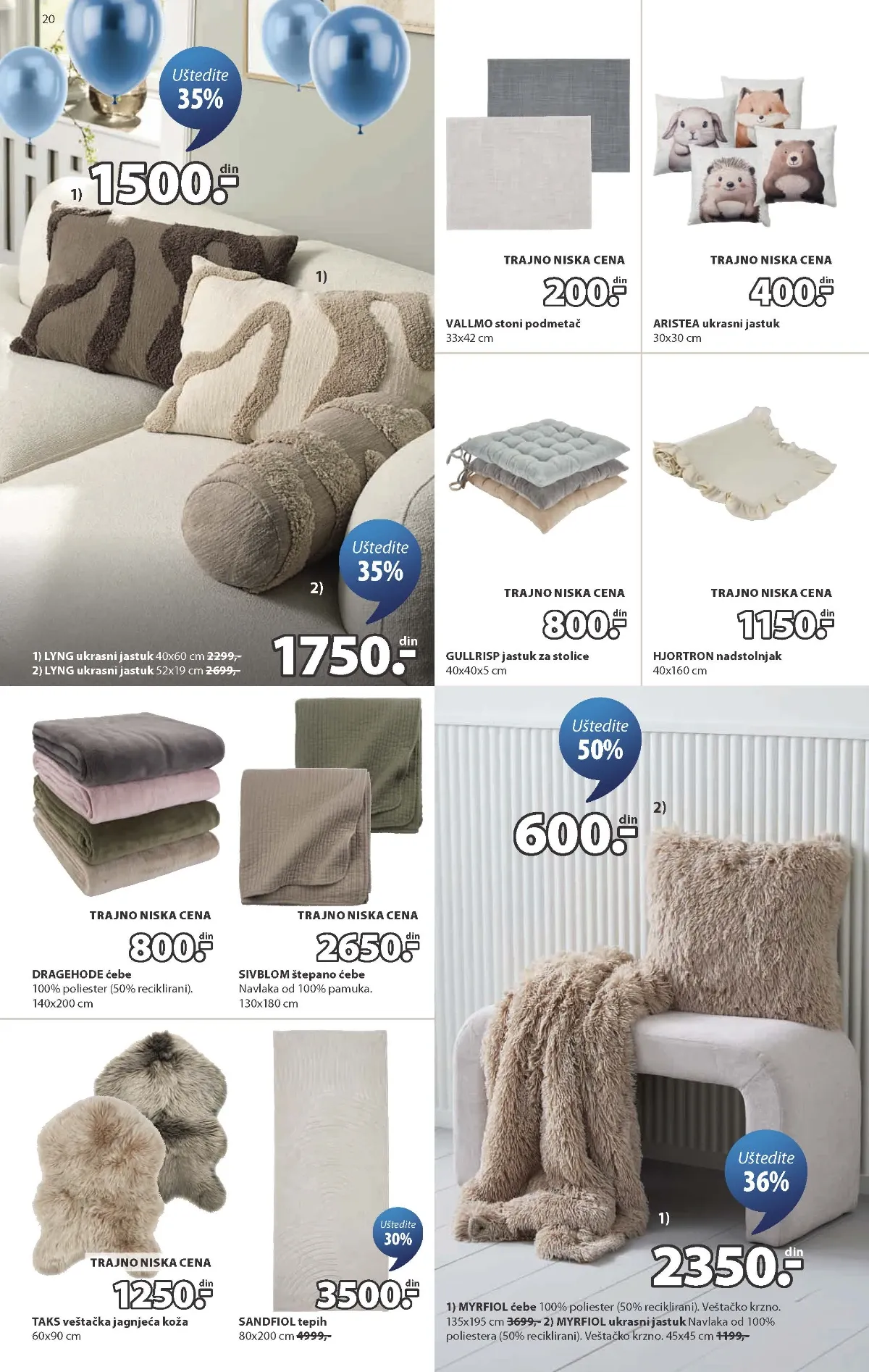 JYSK katalog akcija strana 20 – važi od 2.9. do 8.9.2026.
