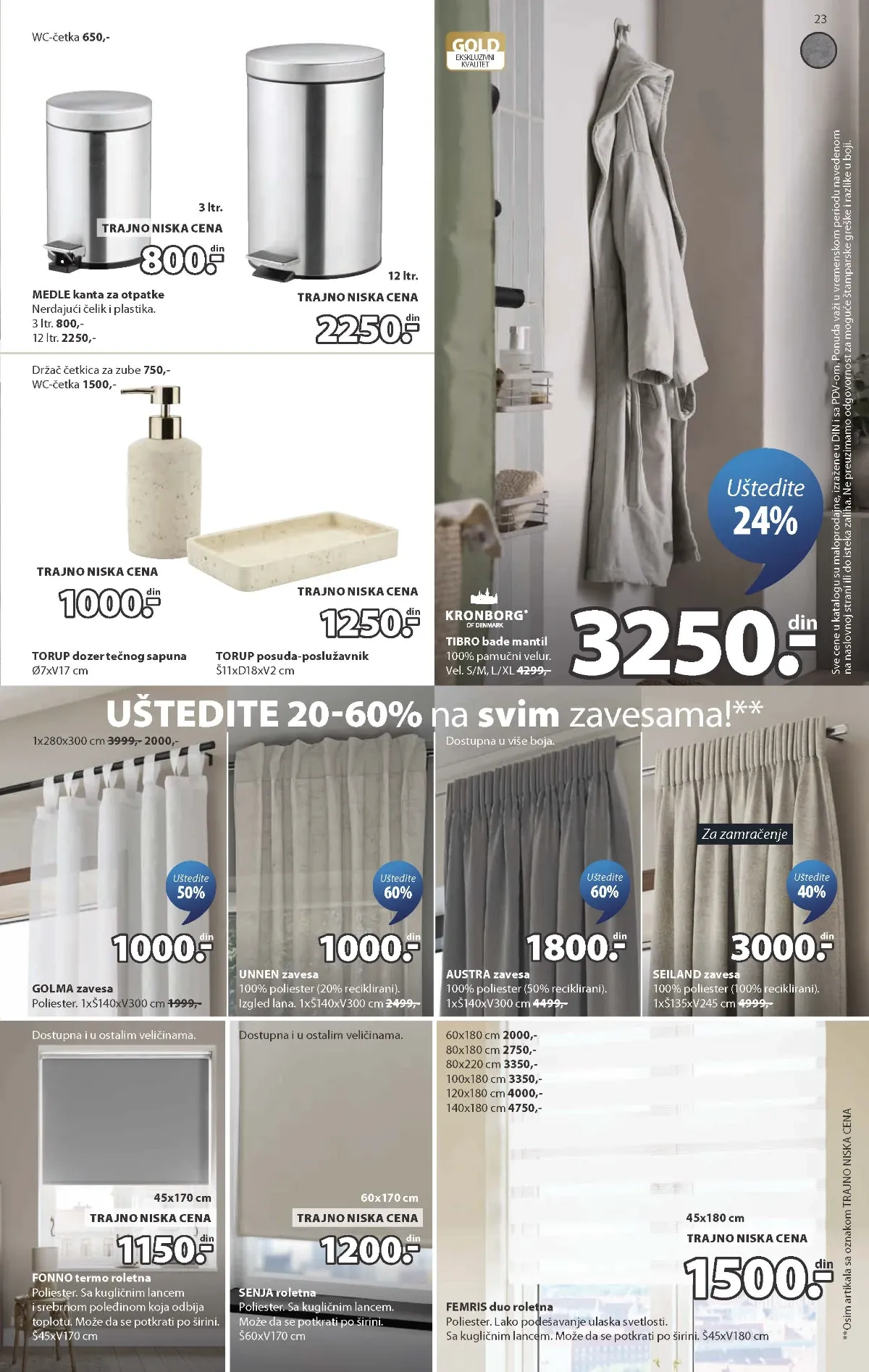 JYSK katalog akcija strana 23 – važi od 2.9. do 8.9.2026.