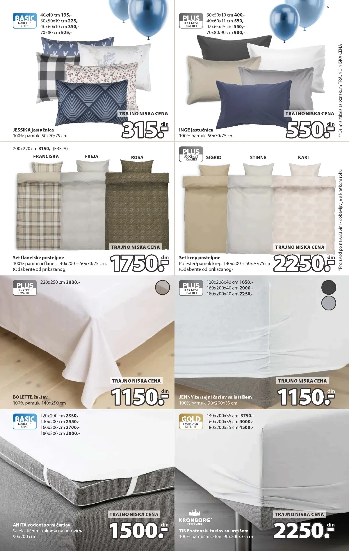 JYSK katalog akcija strana 5 – važi od 2.9. do 8.9.2026.