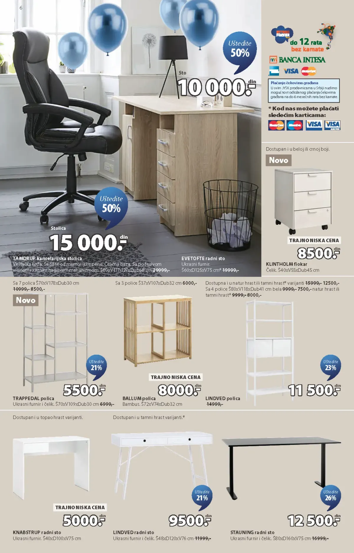 JYSK katalog akcija strana 6 – važi od 23.9. do 13.10.2026.