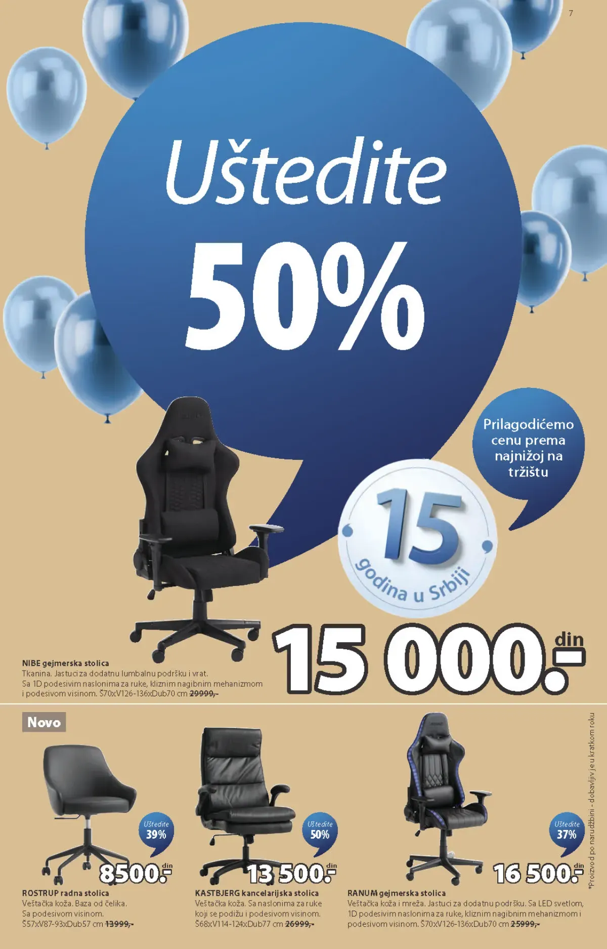 JYSK katalog akcija strana 7 – važi od 23.9. do 13.10.2026.