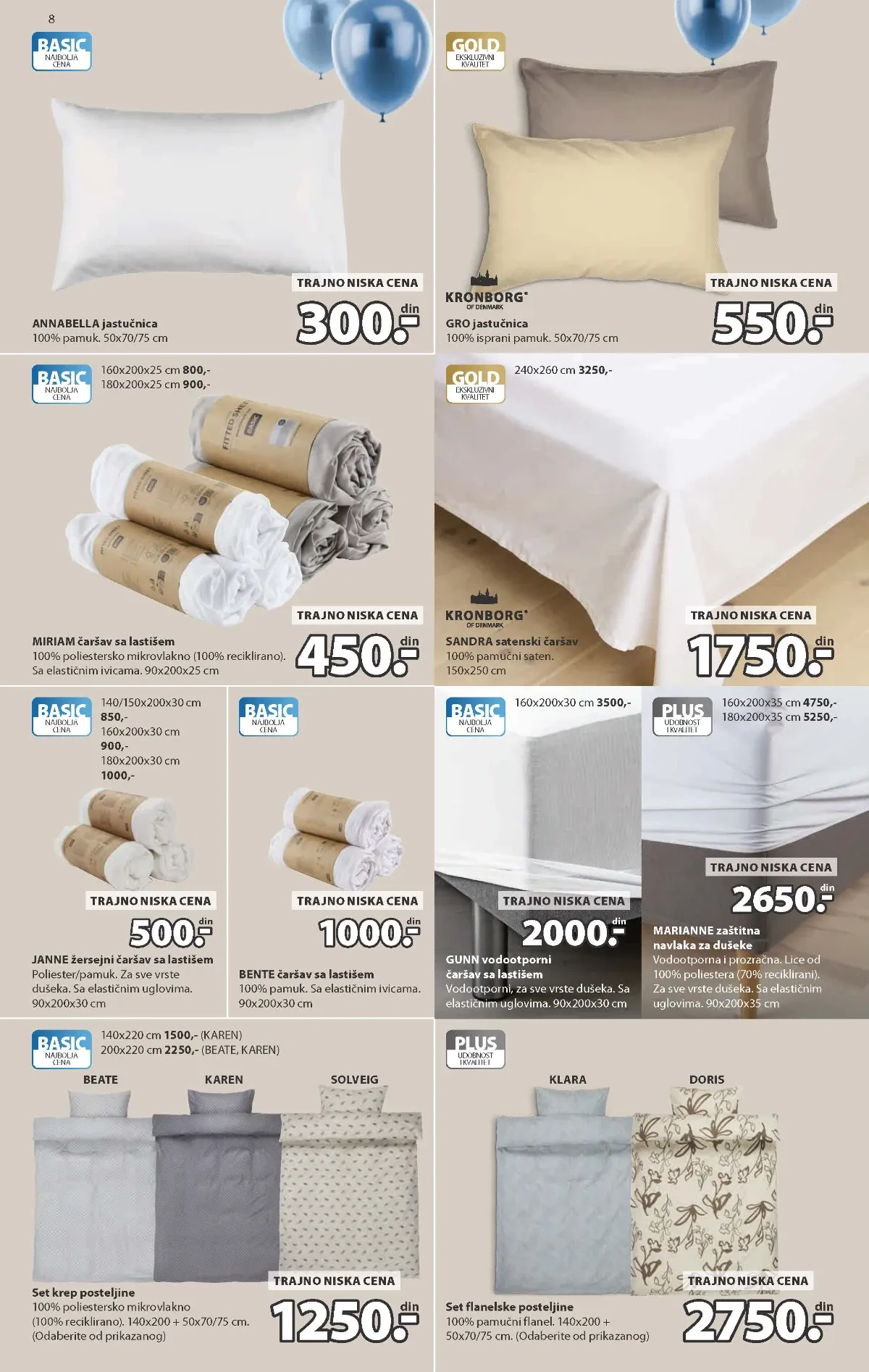 JYSK katalog akcija strana 8 – važi od 9.9. do 13.10.2026.