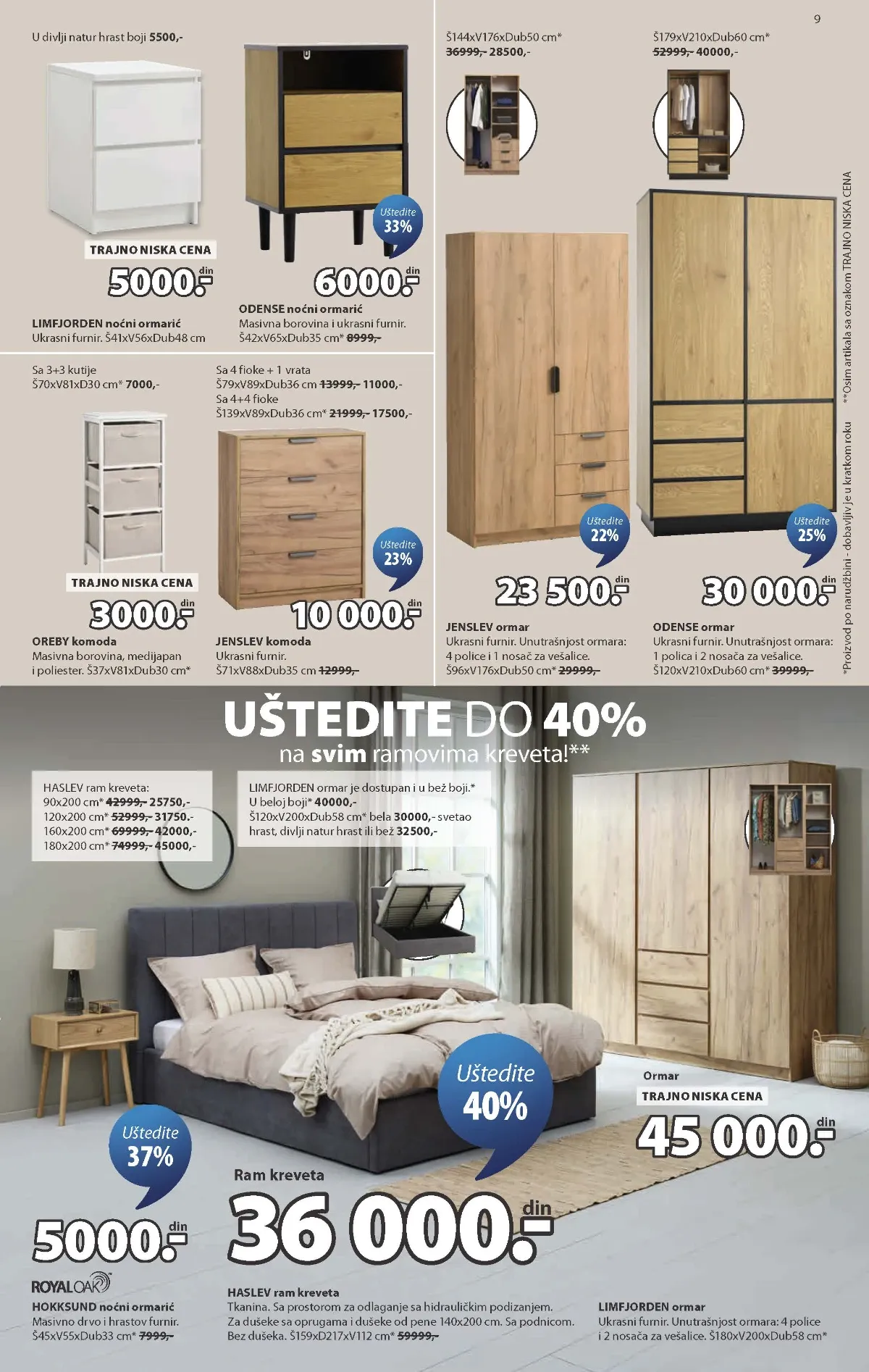 JYSK katalog akcija strana 9 – važi od 2.9. do 8.9.2026.