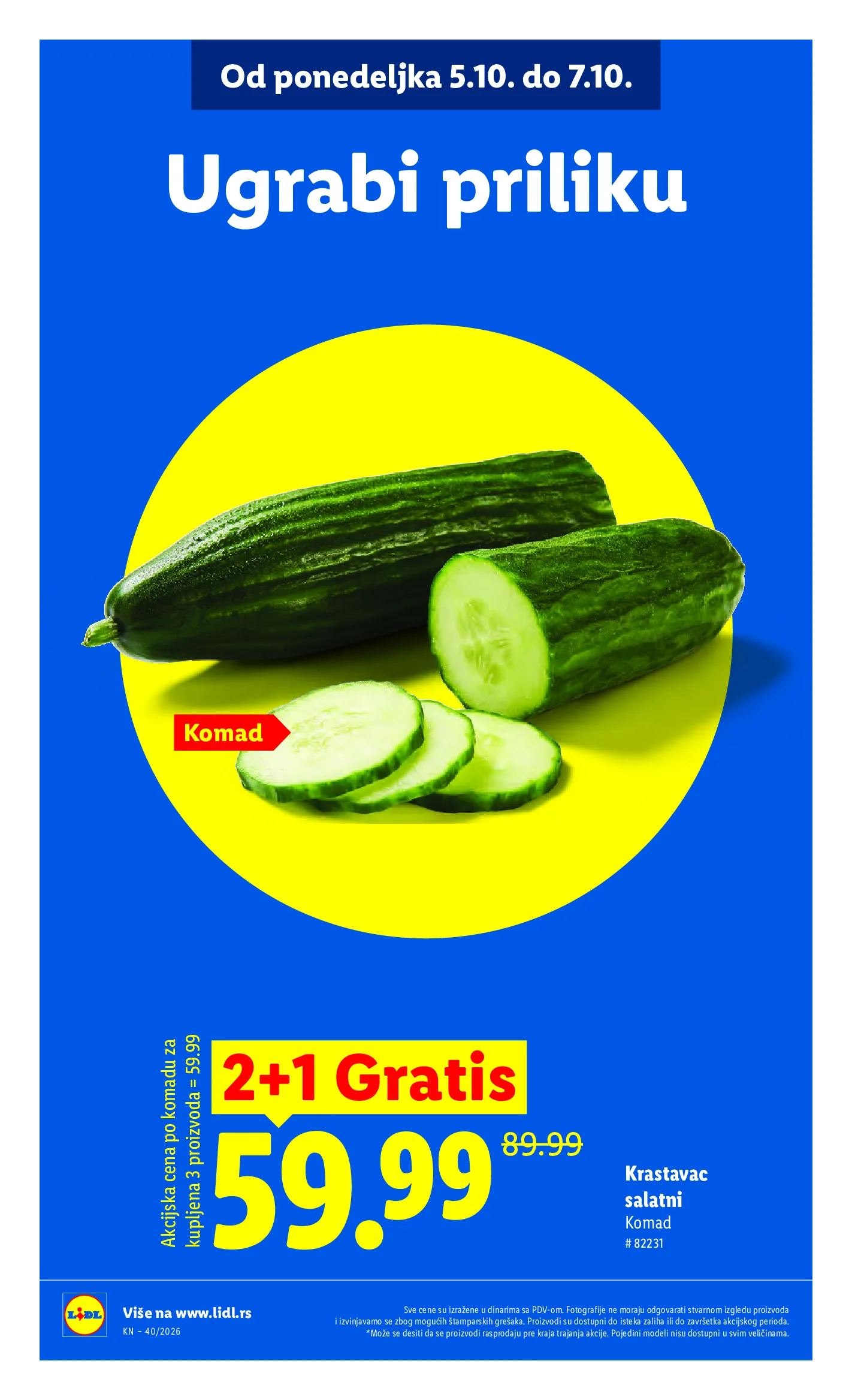 Lidl katalog akcija strana 14 – važi od 1.10. do 7.10.2026.