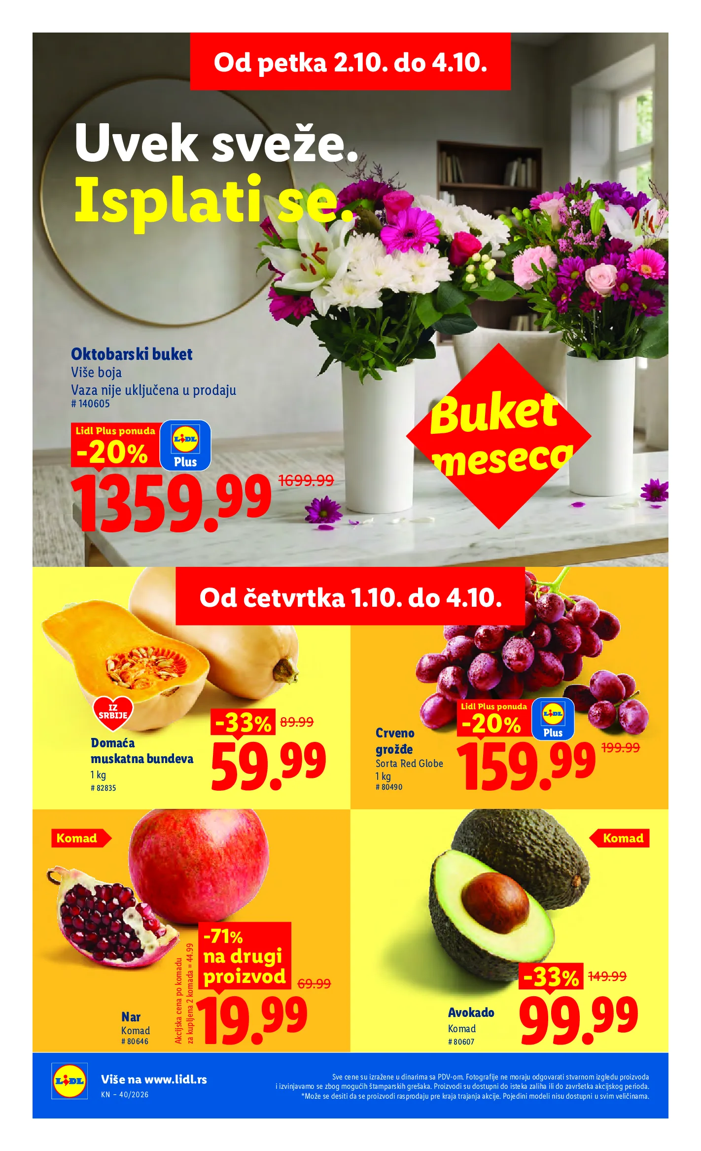 Lidl katalog akcija strana 20 – važi od 1.10. do 7.10.2026.