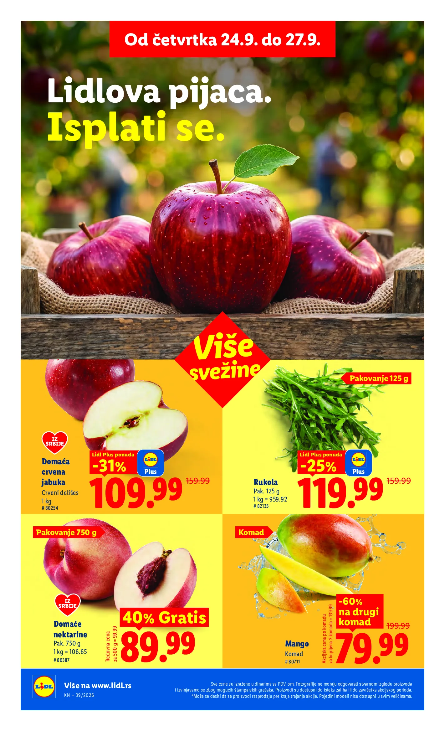 Lidl katalog akcija strana 22 – važi od 24.9. do 30.9.2026.