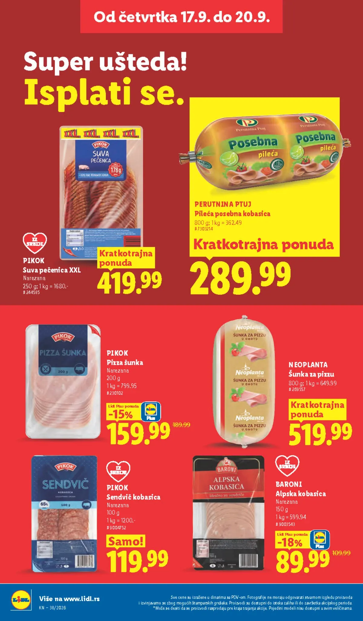 Lidl katalog akcija strana 28 – važi od 17.9. do 23.9.2026.