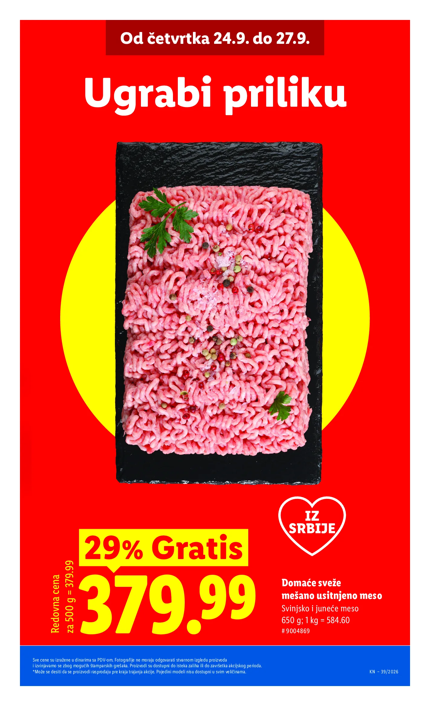 Lidl katalog akcija strana 3 – važi od 24.9. do 30.9.2026.